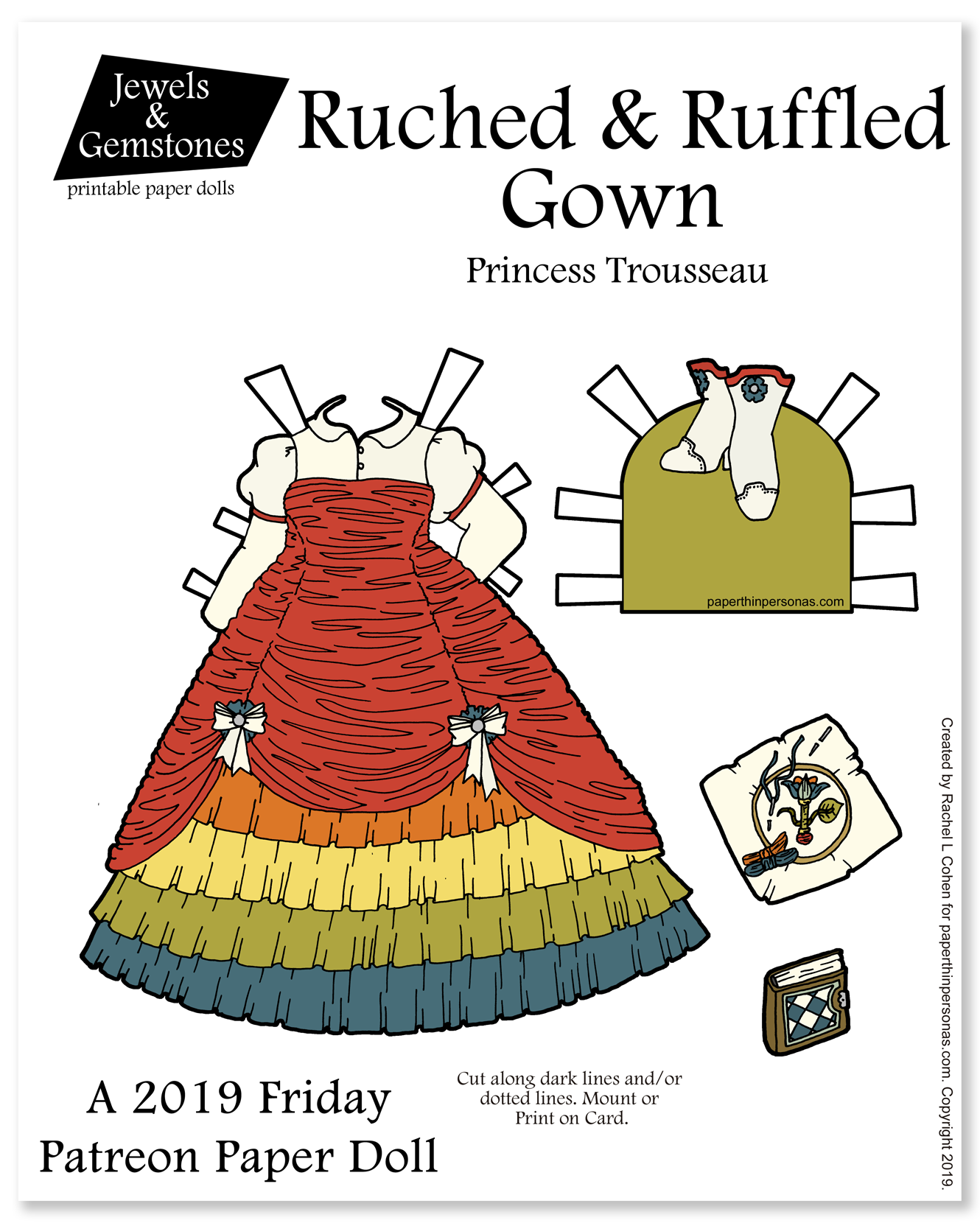 Ruched And Ruffled A Patreon Princess Gown • Paper Thin Personas