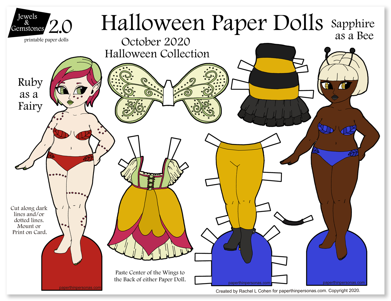 a-pair-of-halloween-paper-dolls-one-bee-one-fairy