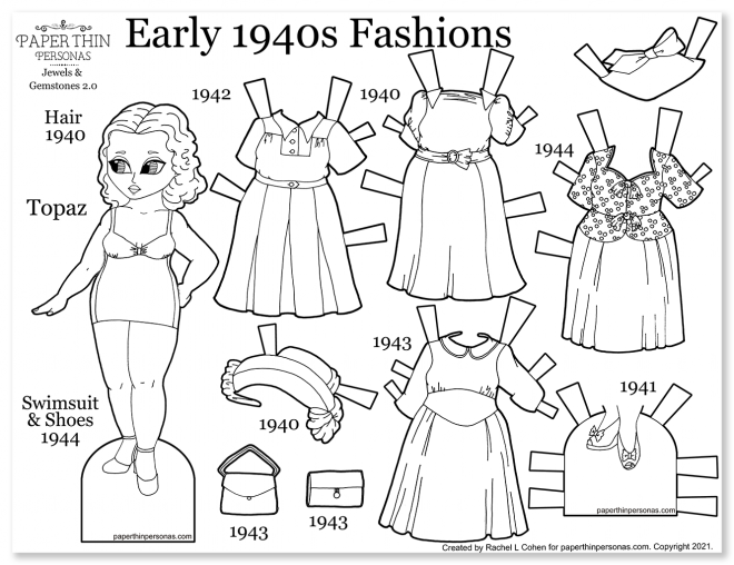 Printable Paper Dolls from Paper Thin Personas