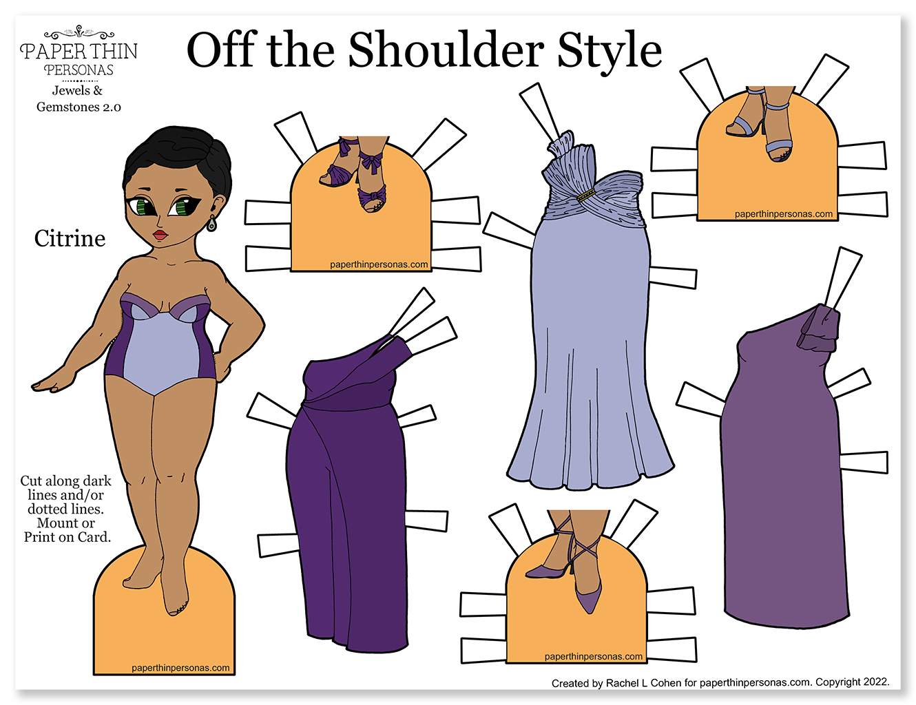 Printable Paper Dolls from Paper Thin Personas