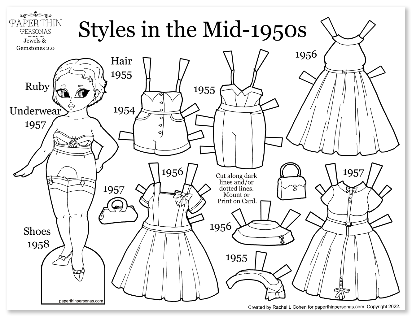 Printable Paper Dolls From Paper Thin Personas