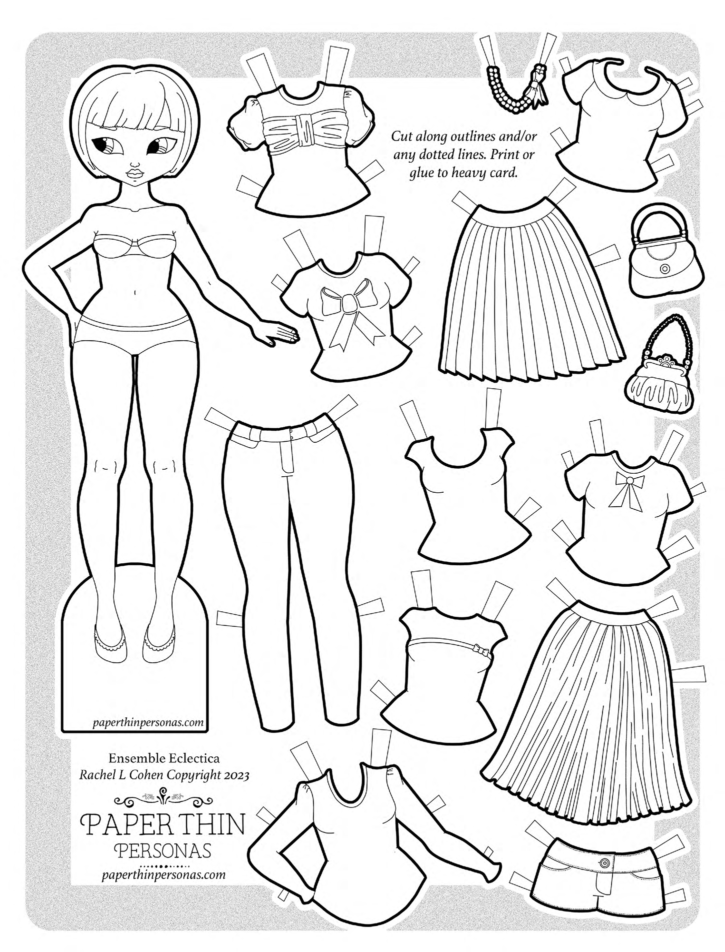 Paper Thin Personas • Diverse & Whimsical Printable Paper Dolls for ...