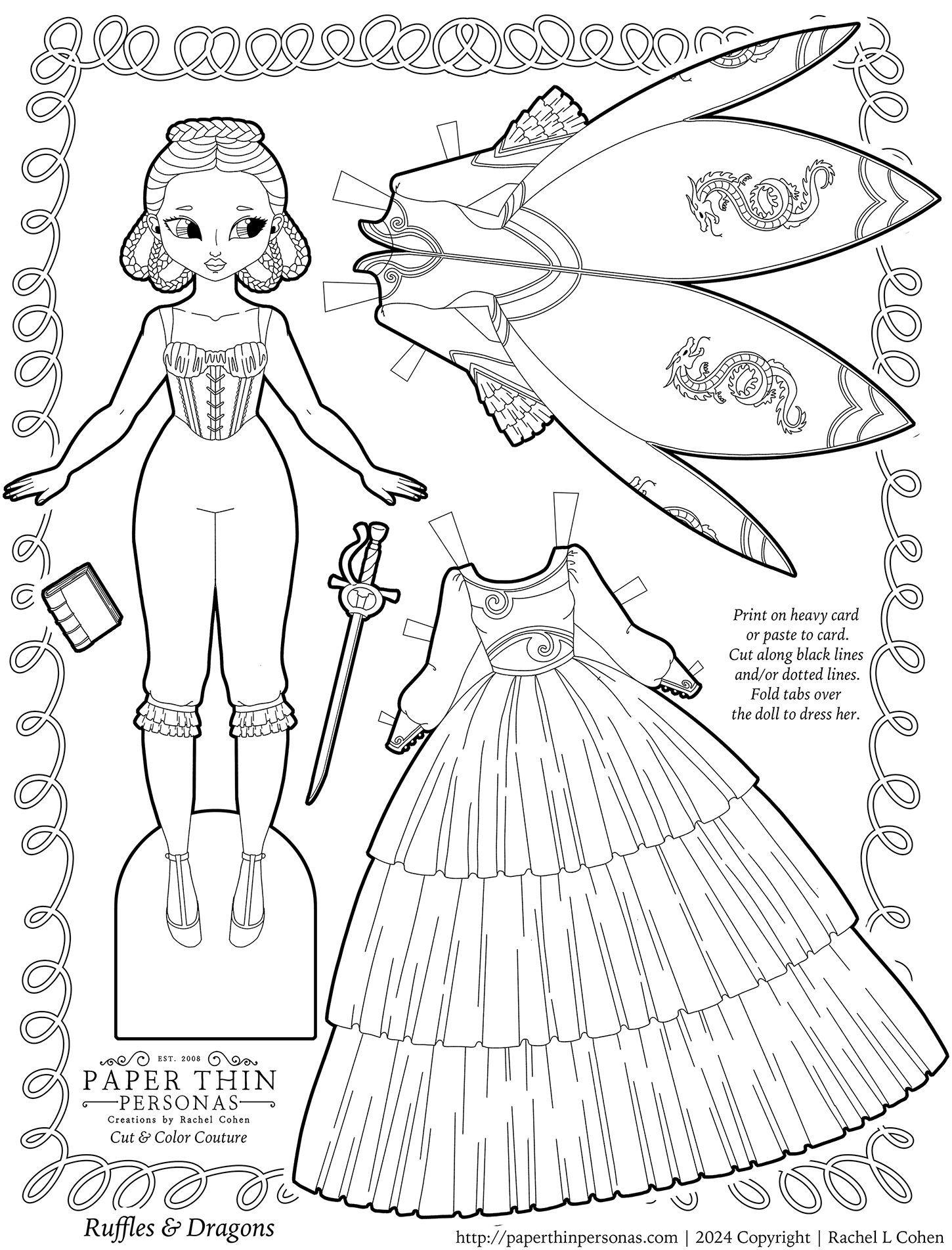 Printable Paper Dolls from Paper Thin Personas